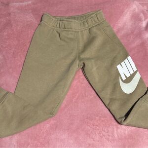 Nike Kids Brown Joggers with Logo
